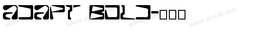 Adapt Bold字体转换
